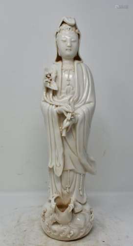 Chinese Blanc-de-Chine Porcelain kwan yin