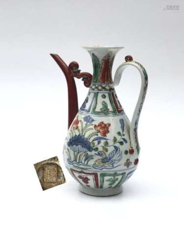 Chinese Yuan Dynasty Beautiful Blue & wucai porcelain