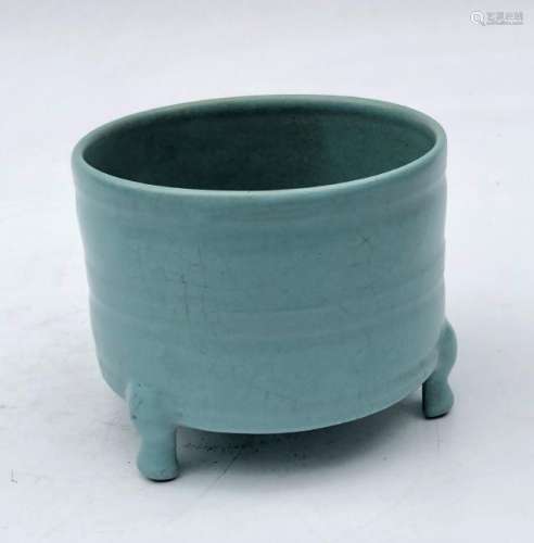 Chinese Northern Song Dynasty RuYao Cylindrical Censer