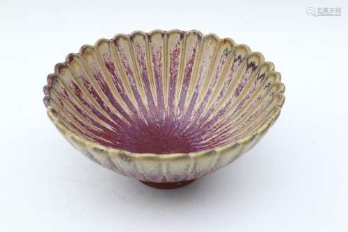Chinese Song Dynasty Jun yao Bowl with Purple Splashes