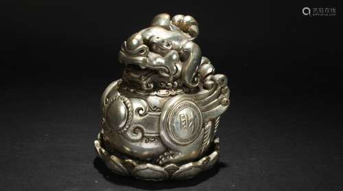 A Chinese Wealth-fortune Estate Myth-beast Statue