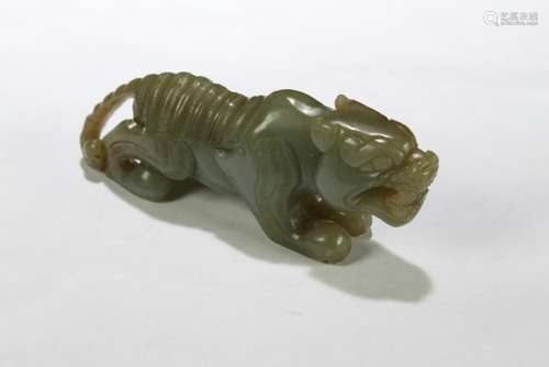 An Estate Jade-curving Myth-beast Figure