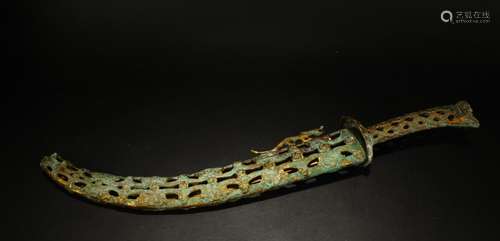 A Chinese Ancient-framing Estate Bronze Vessel Sword