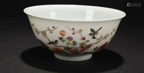 A Chinese Nature-sceen Estate Porcelain Bowl