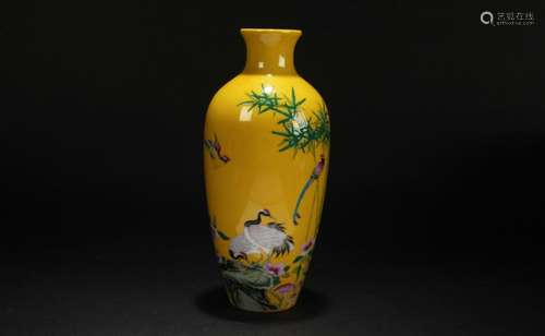 A Chinese Poetry-framing Estate Nature-sceen Porcelain