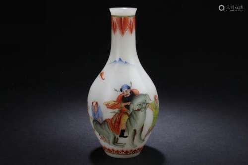 A Overlay Chinese Story-telling Vase Display