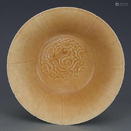 A MUSTARD LOTUS BOWL SONG DYNASTY 10TH/C.