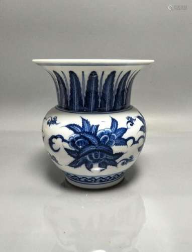 A BLUE & WHITE JAR POT CHENGHUA MARK 14TH/C.