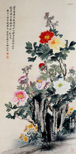 近代 蔡铣  花卉