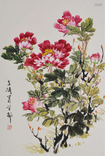 近代 王雪涛（1903-1982）  牡丹