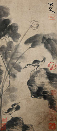 近代 八大山人（1626-1705） 花鸟