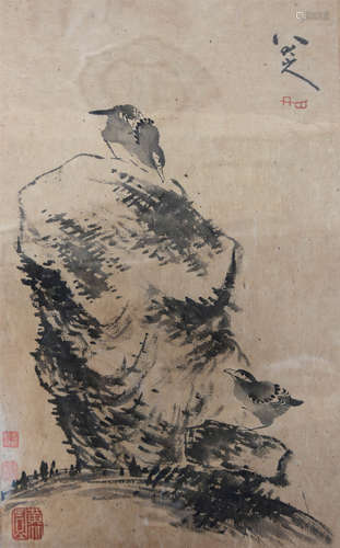 近代 八大山人（1626-1705） 花鸟