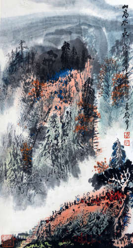 近代 秦岭云（1914-2008）  山高水长图