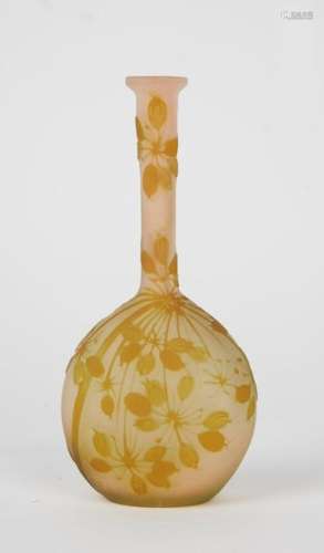 GALLE Emile (1846/1904). Vase à panse aplatie et l…
