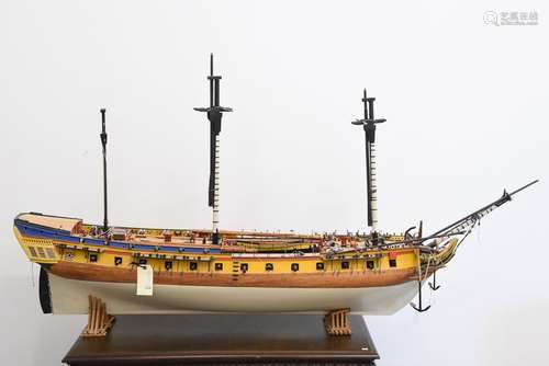 Maquette de bateau en bois (175x80cm)