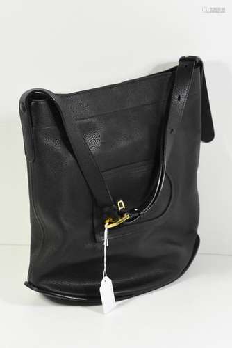 Sac Delvaux modèle Pin en cuir noir (état neuf)