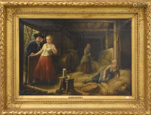 Huile sur toile signée Frans Van Loo 1876 \