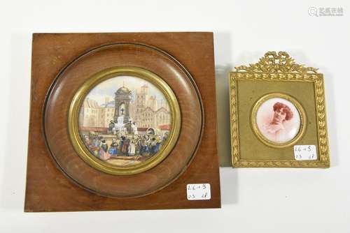 2 miniatures anciennes