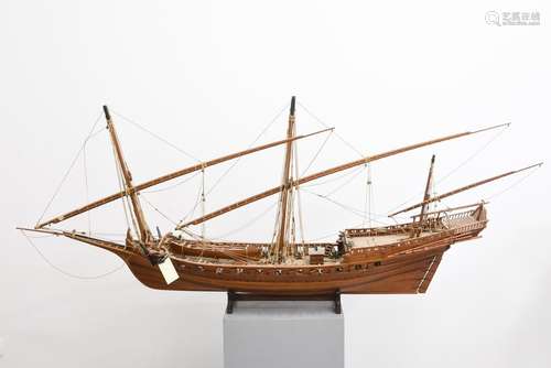 Maquette de bateau en bois ( Le Chebec ) 210 x 83 …