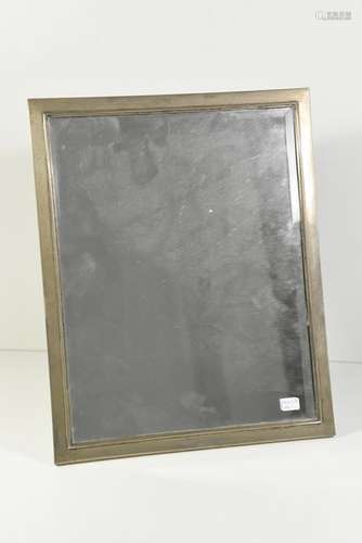 Miroir de table en argent (36 x 29cm)