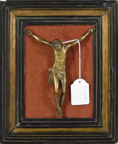 Christ en laiton 17/18ème (Ht 17cm)