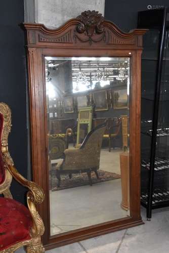 Miroir Louis XVI en acajou