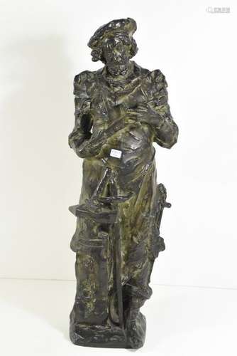 Sculpture en bronze de Aloïs De Beule (H:55.5cm)