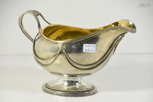 Saucière en argent vers 1800