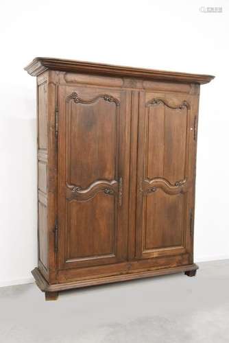 Armoire Louis XV du 18ème en chêne (Ht 220 x 190 x…