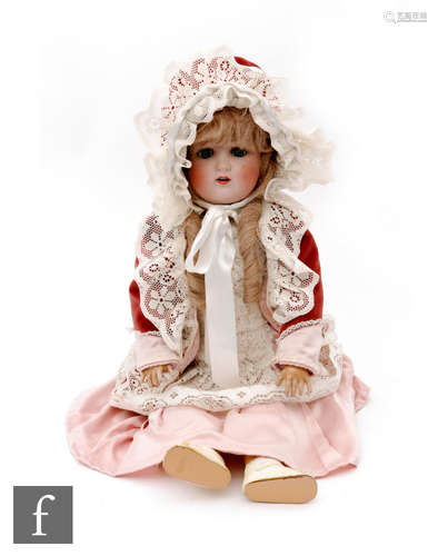 A German Alt, Beck & Gottschalck bisque head child doll, 1362 'Sweet Nell' head mould with