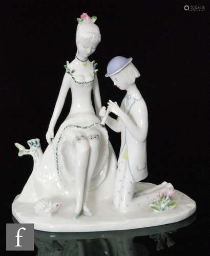 A mdi 20th Century Rosenthal 'Spring Song' figure designed by Raymond Penet, modelled as a young