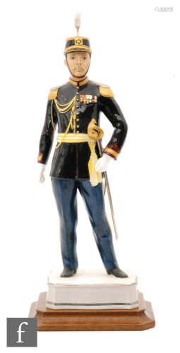 A Royal Worcester figure Officer of the Palatine Guard, from The Papal Series, number 65 of 150,