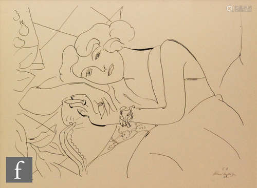 AFTER HENRI MATISSE (1869-1954) - 'Untitled - C3', collotype, signed and dated '41 in the plate,