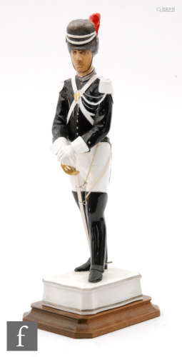A Royal Worcester figure Gendarme of the Gendarmeria Pontificia, from The Papal Series, number 23 of