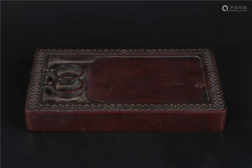 A CHINESE INKSTONE, QING DYNASTY