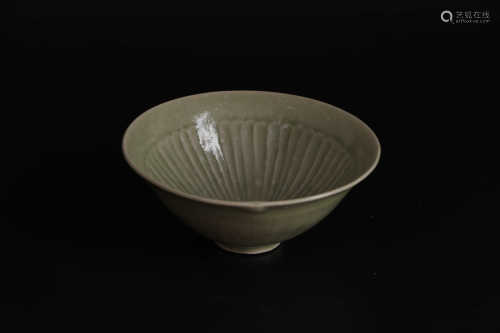 A CHINESE YAOZHOU CELADON TEA CUP, SONG DYNASTY