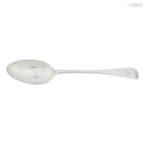 GLASGOW - A RARE SCOTTISH PROVINCIAL TABLESPOON BY TB (MAKER UNRECORDED) marked TB, Glasgow town