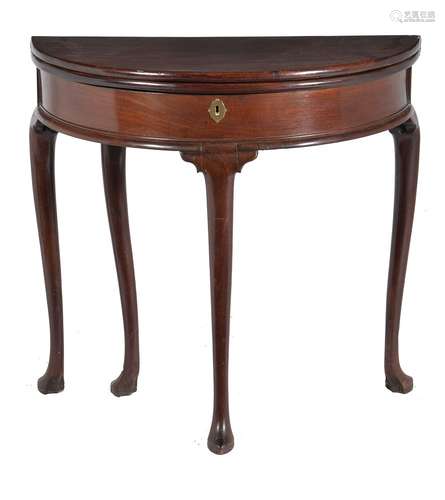 A George II mahogany tea table