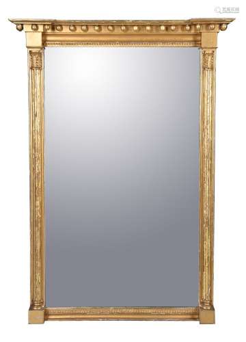 A Regency giltwood wall mirror