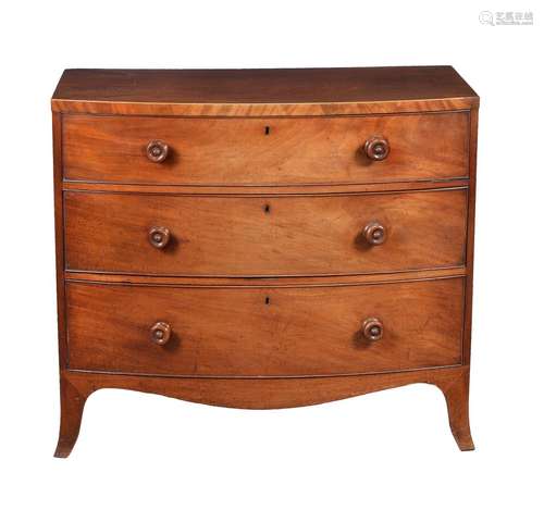 A George III mahogany chest of drawers