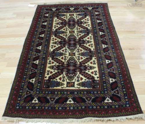 A Vintage And Finely Hand Woven Kazak Style Carpet
