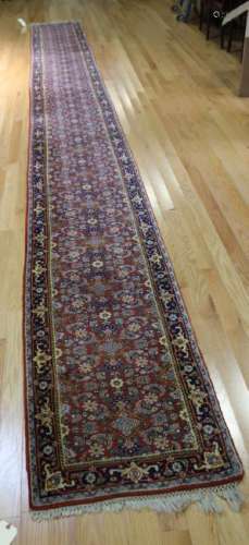 Vintage And Finely Hand Woven Long Runner.