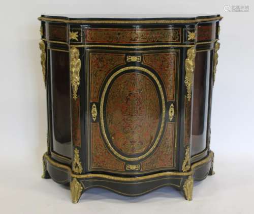 19 Century French Marbletop And Serpentine Front