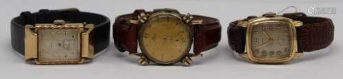 JEWELRY. Men's Vintage Watch Grouping.