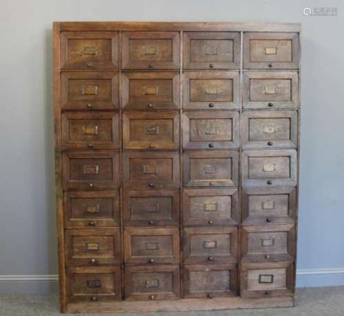Antique Oak Multi Drawer Lift Top Drawer Cabinet