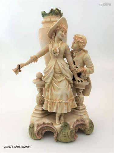 Porcelain Figure signed New York & Rudolstadt Pottery