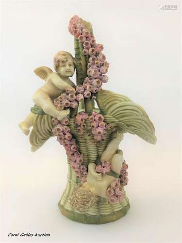 Teplitz Signed Art Nouveau Figural Centerpiece