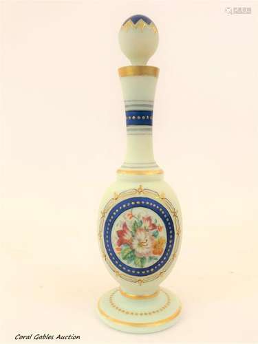 VICTORIAN FRENCH OPALINE PERFUME BOTTLES