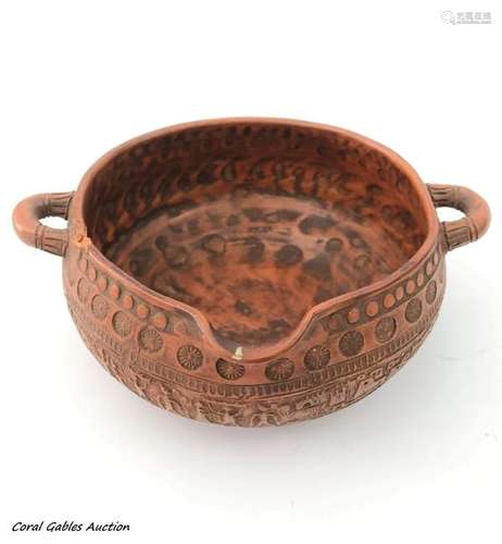 Terracotta Bowl from the 18th or 19th century with