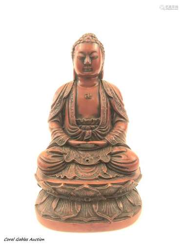 Antique resin Buddha